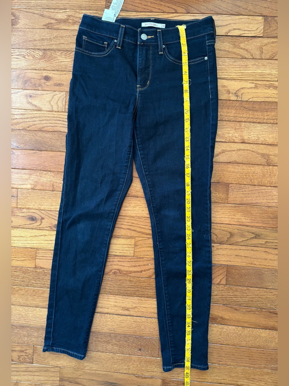 Levi's Dark Blue Denim Jeans size 28, 311 Shaping Jeans - Picture 5 of 8
